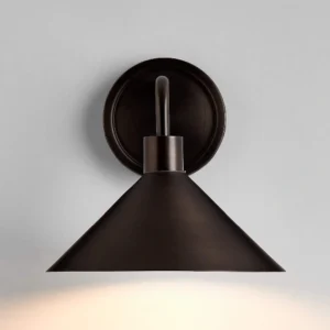 Black Indoor/Outdoor Wall Sconce Light