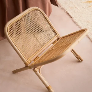 Natural rattan magazine holder