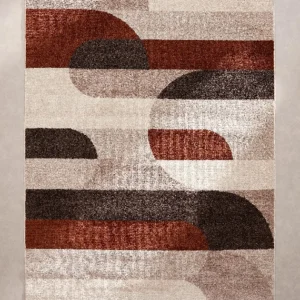 Modernist curves rug