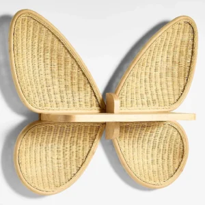 Wicker Butterfly Shelf