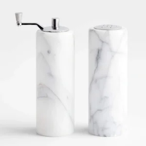 Kitchen Marble Salt and Pepper Set